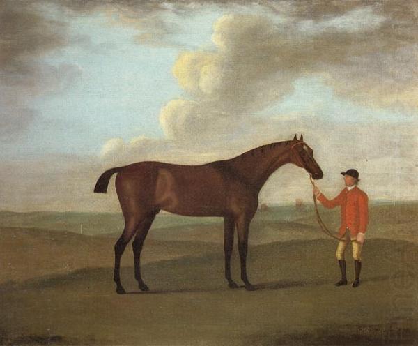 Francis Sartorius The Racehorse 'Basilimo' Held by a Groom on a Racecourse china oil painting image
